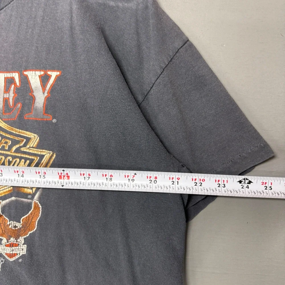 Vintage Harley Davidson I Own a Harley Shirt‎ Black 1988 3D Emblem Faded Large